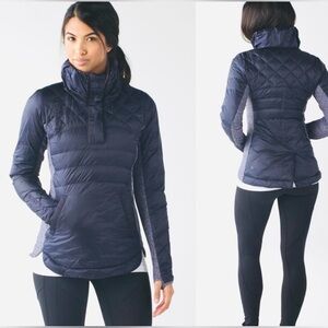 Lululemon Down For A Run Pullover Puffer. Grape . Size 6